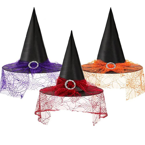 1Pc Halloween Vintage Witch Hat Hanging Witch Hat Wizard Cap Costume ...