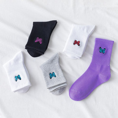 butterfly, Cotton Socks, Winter, Breathable