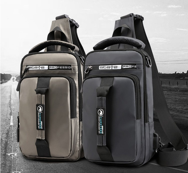 Men's Sling Crossbody Backpack Antitheft Chest Shoulder Messenger Bag