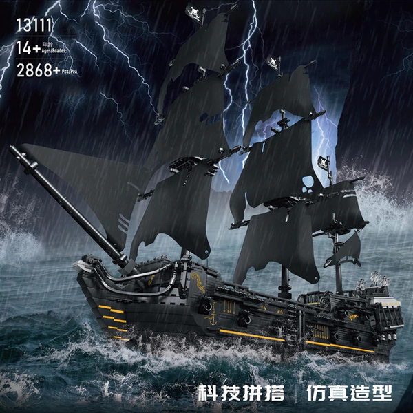 New 2868Pcs Pirates Ship Building Blocks Adults MOC Bricks The Black ...