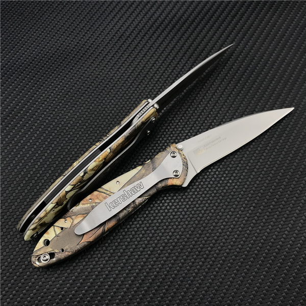 2022 Kershaw 1660 CAMO Ken Onion Leek Assisted Flipper Knife 3