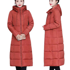 hooded, Winter, cottonpaddedjacket, Clothes for women