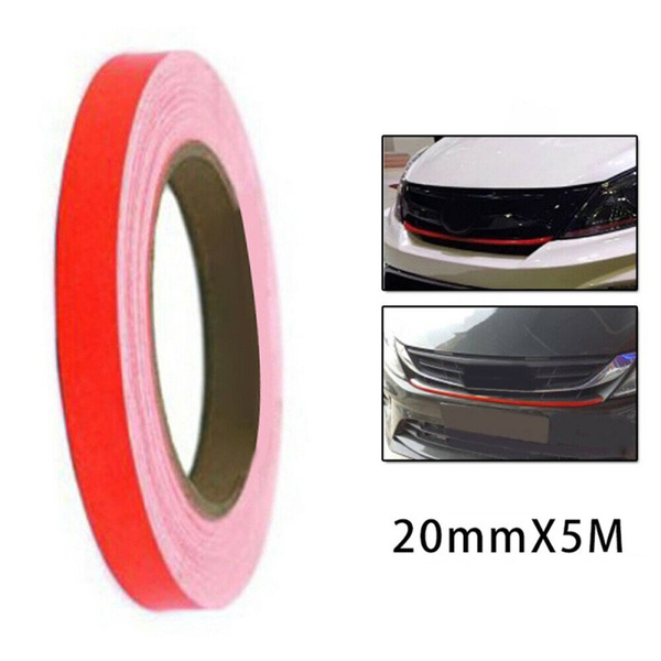 PVC Waterproof Car Sticker Red Lining Reflective Film Decal Strip Vinyl