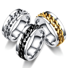Steel, rotatable, Jewelry, Chain