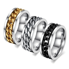 Steel, 8MM, anxiety, Jewelry