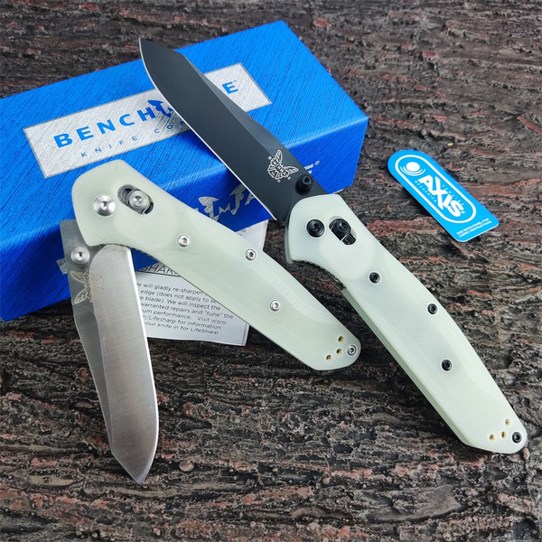 Jade G10 Handle Benchmade Osborne 940 AXIS Pocket Knife S35V Reverse