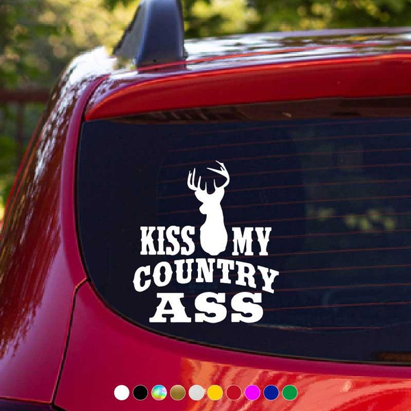Ass Outline Vinyl Decal - Ireland