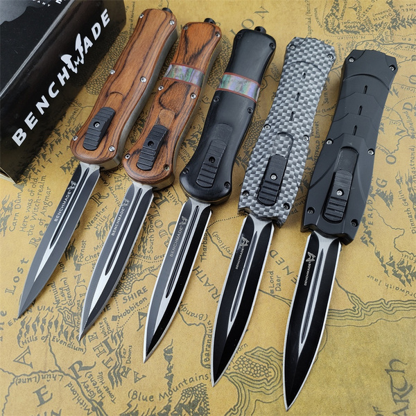 Benchmade Tactical Flick Knife Otf Spring Assisted Knives Military D2