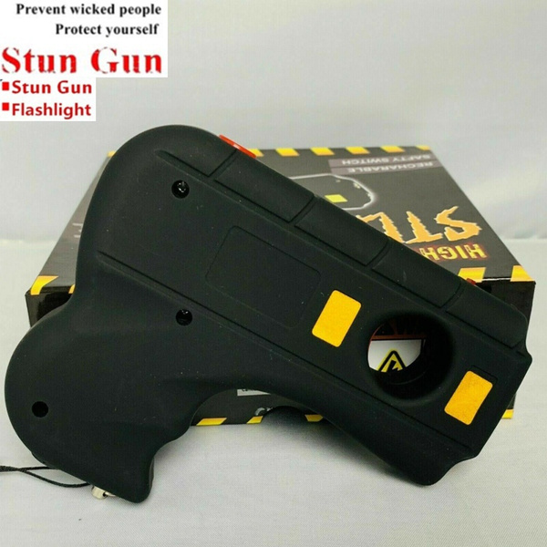 3 in 1 Police Power Stun Flashlight Electric Shock Taser Gun Self