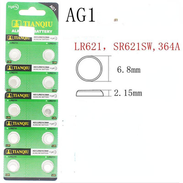 Loopacell (50) Baterías De Reloj Ag1 - Sr621, Sr621sw, 364, | Meses Sin Interés - Foto 5