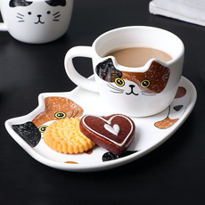 cute, Coffee, tray, Animal
