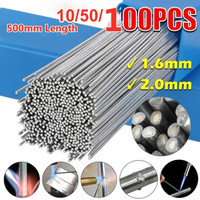 HELYZQ 10pcs Low Temperature Flat Soldering Rods for Welding Brazing Repair 3x1.3x400mm 