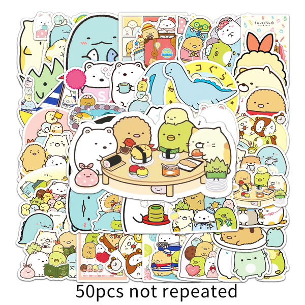 50 PCS DCartoon INS personality creative game ledger animation stickers ...