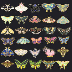 butterfly, lapel, Pins, moth