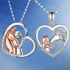 925 sterling silver necklace, horse, Fashion, Jewelry