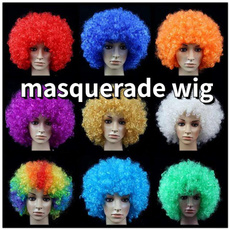 wig, Funny, Head, Colorful