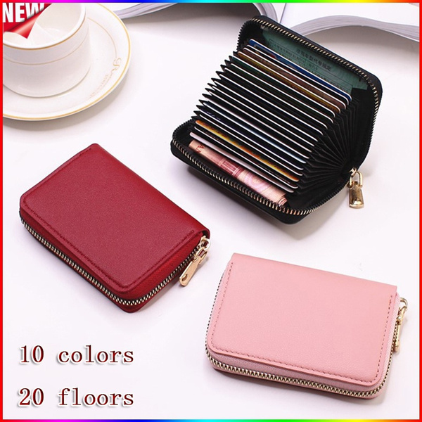 Women Business Card Holder Purse ID Card Credit Card Holder Wallet Wish