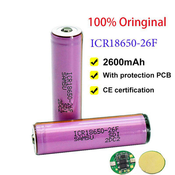 🔥Protected 18650 battery original For new 18650 2600mah battery ...