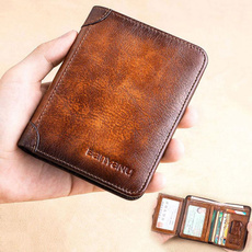 leather wallet, shortwallet, Fashion, Gifts For Men