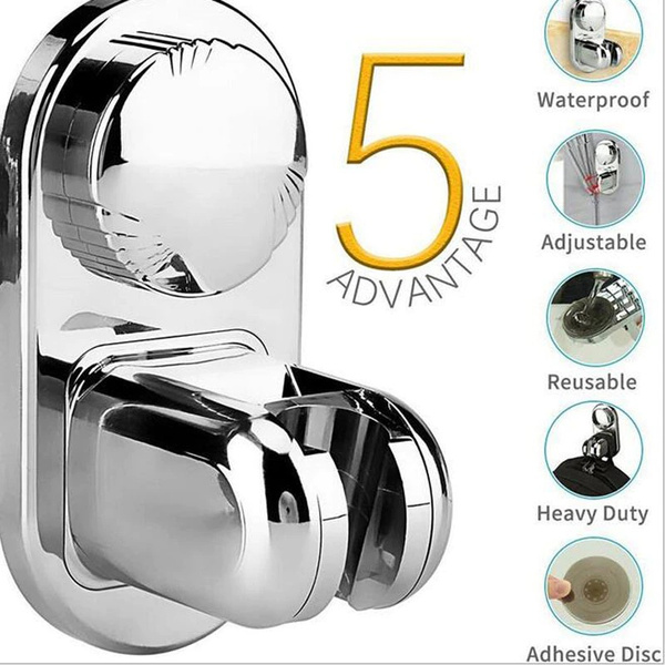 Adjustable Shower Head Holder Suction Cup Handheld Shower Head