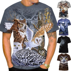 Owl, Fashion, Necks, Mens T Shirt