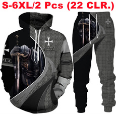 joggingpant, Two-Piece Suits, knightstemplarcosplay, 3D hoodies