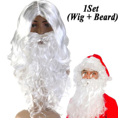 wig, Santa Claus beard, Christmas, Santa Claus