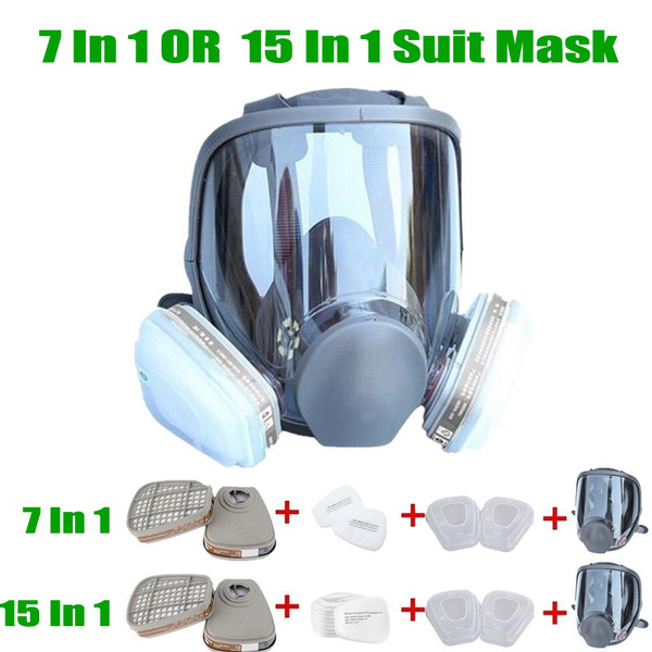 7 In1 or 15 In1 Suit Mask 6800 Full Face Gas Mask Face Mask Respirator ...