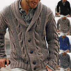 menknittedcoat, knittedsweatersformen, Coat, Winter