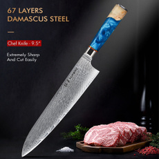 damascussteelkitchenknife, Steel, forgedkitchenknife, Kitchen Knives & Cutlery Accessories