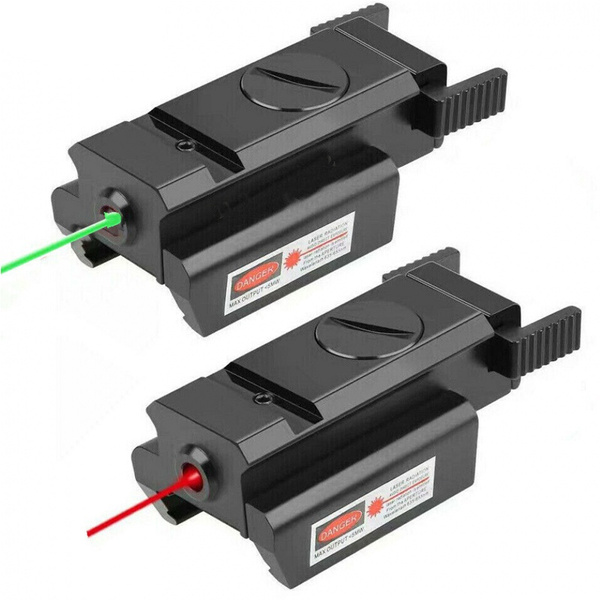 Mini Green/Red Dot Laser Sight Low Profile For Rifle Handguns Pistol ...