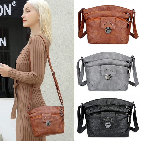 Lightweight Small Crossbody Purse Bag Leather Tassel Adjustable Straps –  Lily Bloom