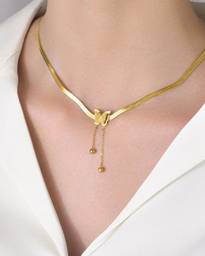 Heart, goldplated, gold, doublelayernecklace