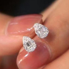 DIAMOND, Stud Earring, wedding earrings, Wedding