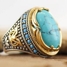 Antique, ringsformen, Turquoise, Jewelry