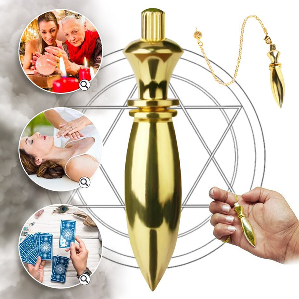 CSJA Brass Metal Pendulum for Divination Fortune Telling Dowsing ...