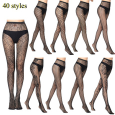 butterfly, jacquard, Stockings, Lace
