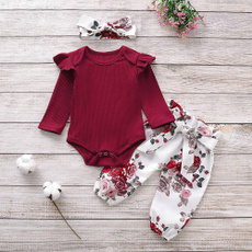 ruffle, pants, Long Sleeve, newborn