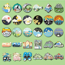 scenery, Mountain, brooches, Hiking