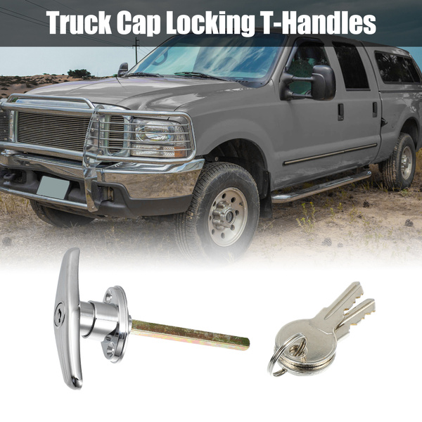 1 Set Universal Garage Door Keyed THandle Lock Kit Shed Door Lock T