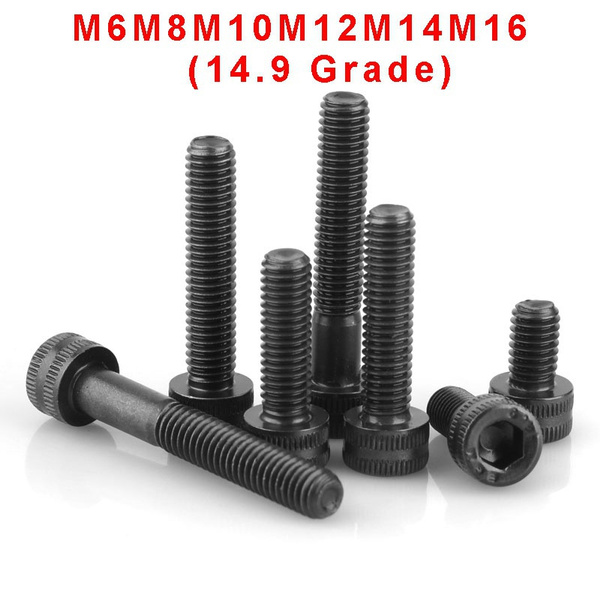 14.9 Class High Strength Hex Bolt, Black Harden Screw M6 M8 M10 M12 M14 ...