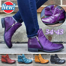 causalshoe, ankle boots, Plus Size, Waterproof