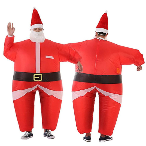 Santa Claus Cosplay Inflatable Costume Christmas Elf Clothing for Party ...