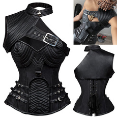 shouldershrug, corset top, Black Corset, 時尚