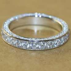Sterling, DIAMOND, wedding ring, 925 silver rings