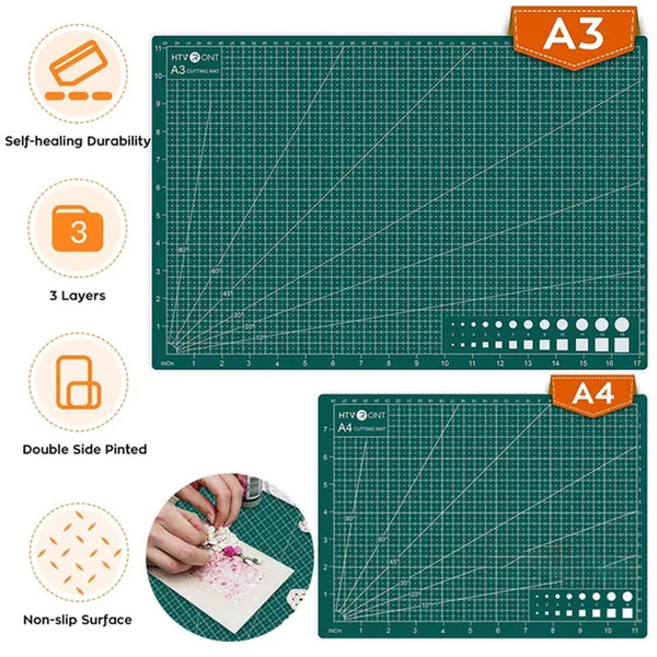 A3/A4/A5 Cutting Pad, Self-Healing Cutting Mat, Large, Double
