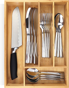 drawerorganizer, Kitchen & Dining, flatwareorganizerfordrawer, Wooden