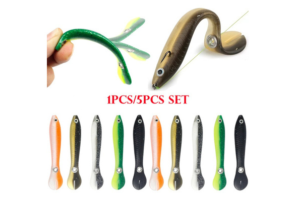 Fishing Soft Lure Bait Jigging Can Bounce With Slip Mechanism Artificial  Swimming For Bass/Trout/Pike