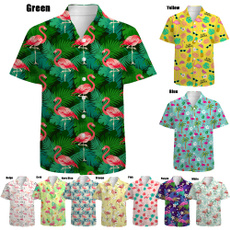 Summer, flamingo, Shirt, Sleeve
