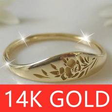 goldplated, Flowers, Women Ring, Gifts